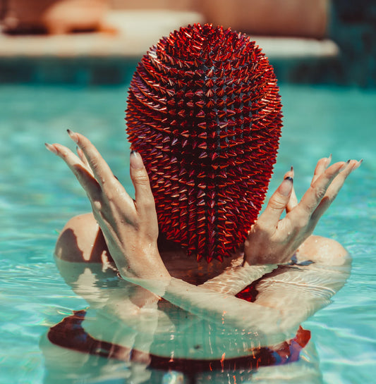 Red Fury - Red Spike Mask