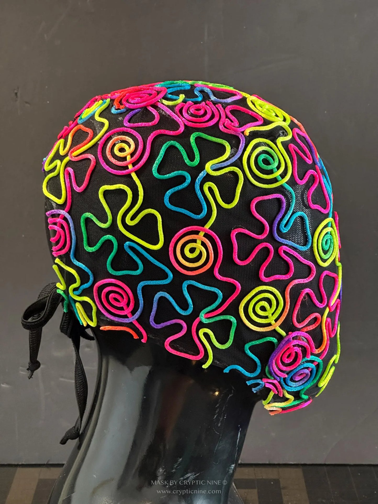Raver Rainbow , Multi Color Lace Mask