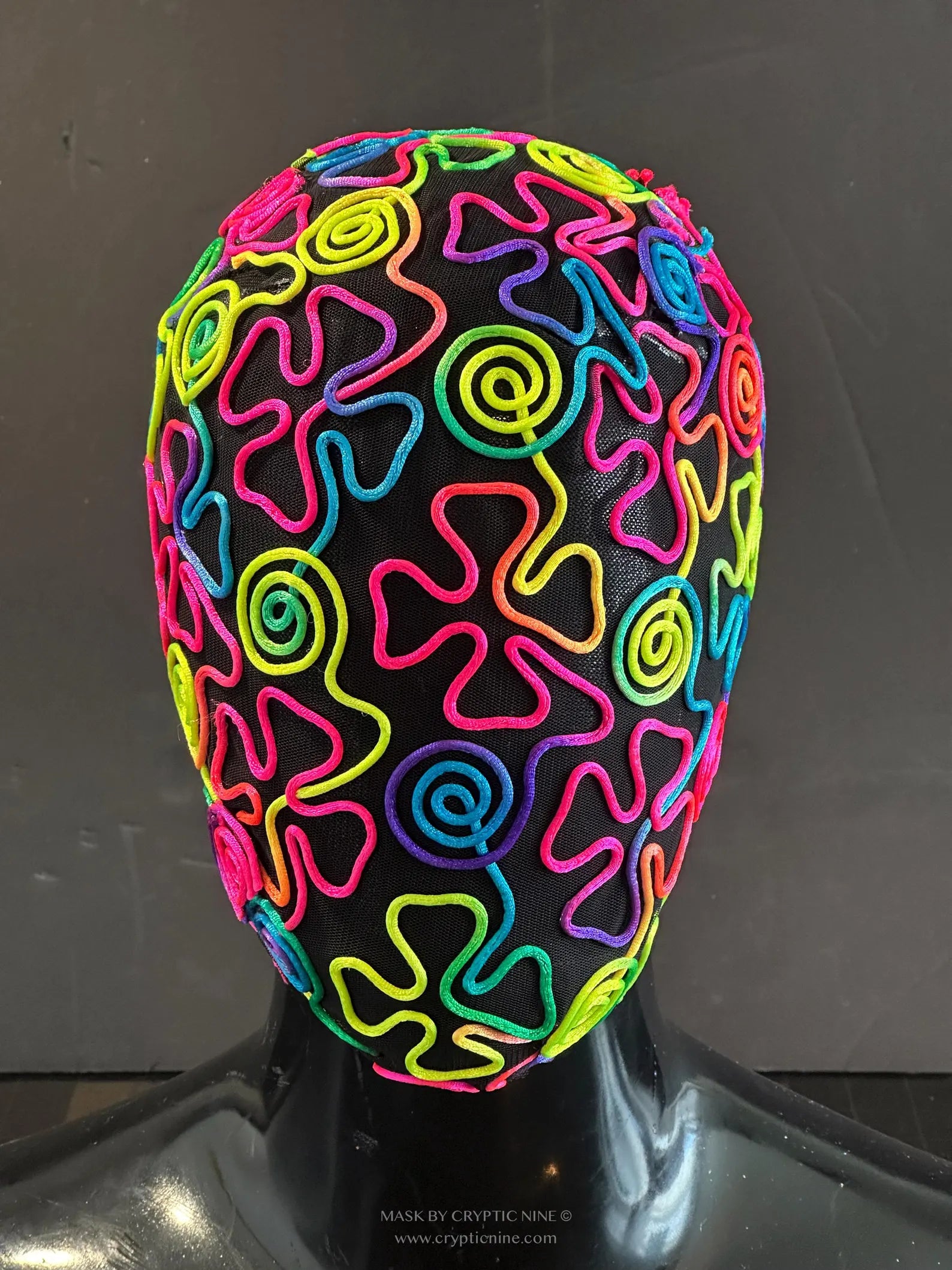 Raver Rainbow , Multi Color Lace Mask – Cryptic Nine Raver Rainbow , Multi Color Lace Mask – Cryptic Nine