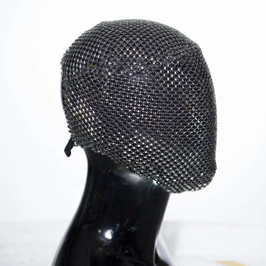 Silver Shadow - Silver Maze Couture Lace Mask