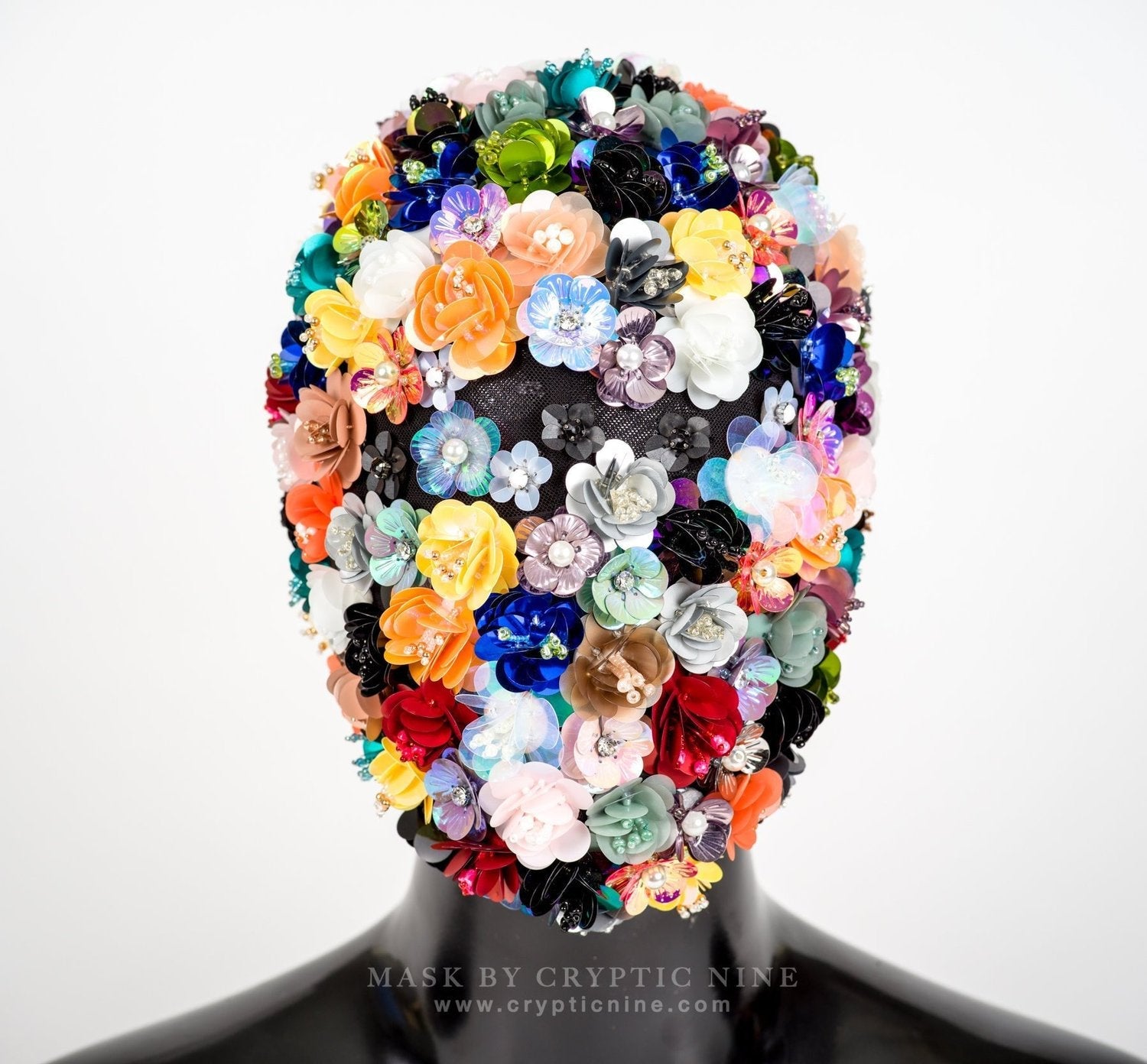 Custom Hand Made Flower Mask