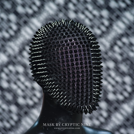 Black Bomber Spike Mask