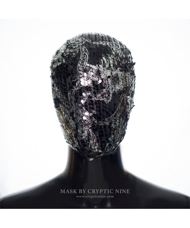 Silver Flower Lace Mask V.1