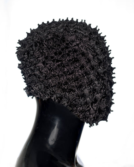 Schwarz-graue Flow Haute Couture Spitzenmaske V.5 