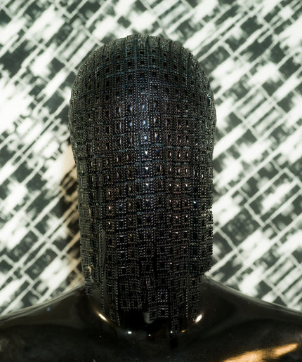 Der Gladiator – Schwarze Couture-Besatzmaske