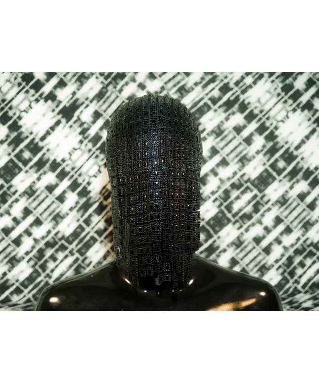 The Gladiator - Black Couture Trim Mask