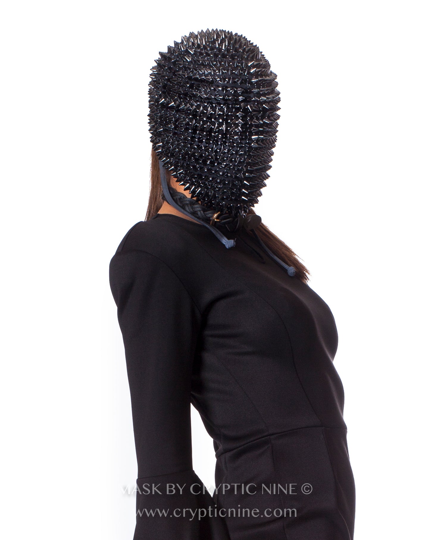 Black Bomber Spike Mask