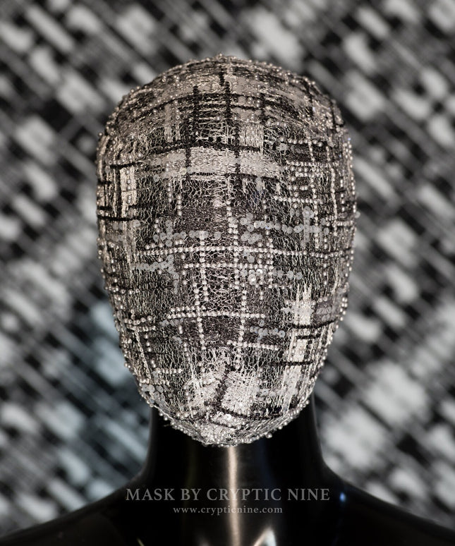Grey Jane - Haute Couture Grey and White Lace Fabric My Store