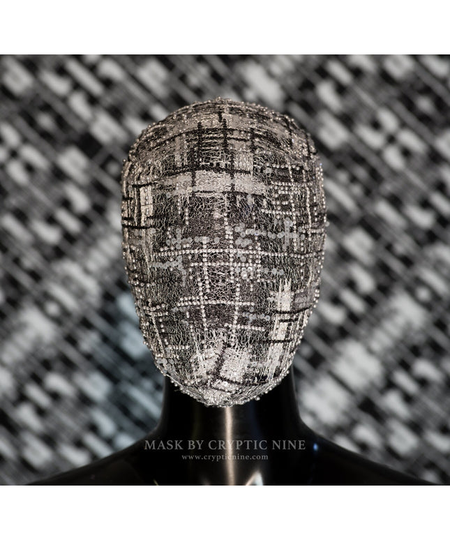 Black Jane - Tissu en dentelle noire et blanche haute couture