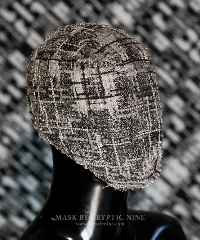 Black Jane - Tissu en dentelle noire et blanche haute couture