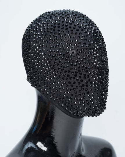 Schwarze Meteoriten-Kristallmaske