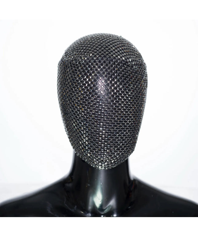 Silver Shadow – Silberne Maze Couture-Spitzenmaske