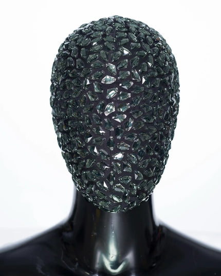 Silver Rock - Mask Handmade Covered in Clear Silver Jewels